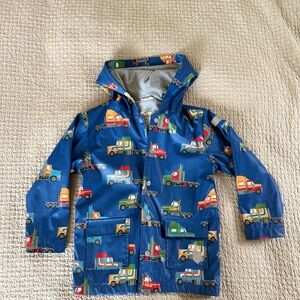 Hatley Blue Truck Pattern Raincoat